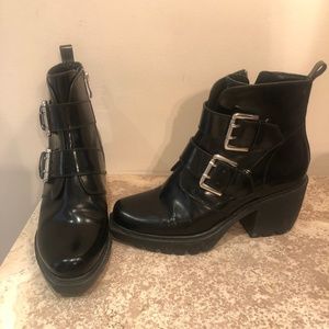 Opening Ceremony Grunge Belt Buckle Booties